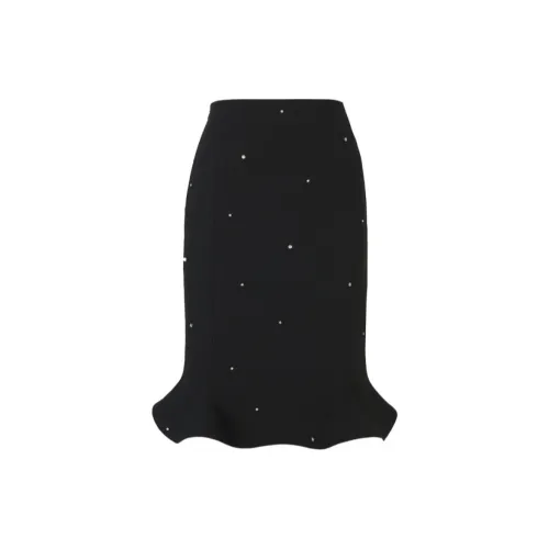 CatPunch Casual Long Skirts Women's Black