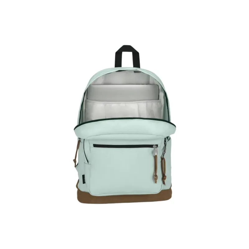 JanSport Cordura Fabric Bonded Suede Backpack Unisex Fresh Mint-3