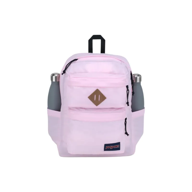 JanSport Nylon Backpack Unisex Light Pink-1