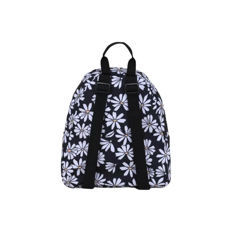 JanSport Recyclable Polyester Backpack Mini Unisex Black & White-3