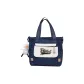 Blue Shoulder Bag with White Duck Charm