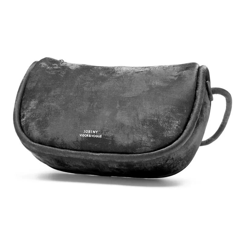 JOSINY PU/Split Cow Leather Shoulder Bag Women's Black/Silver Gray/Yellow/Army Green/Nude Pink-3