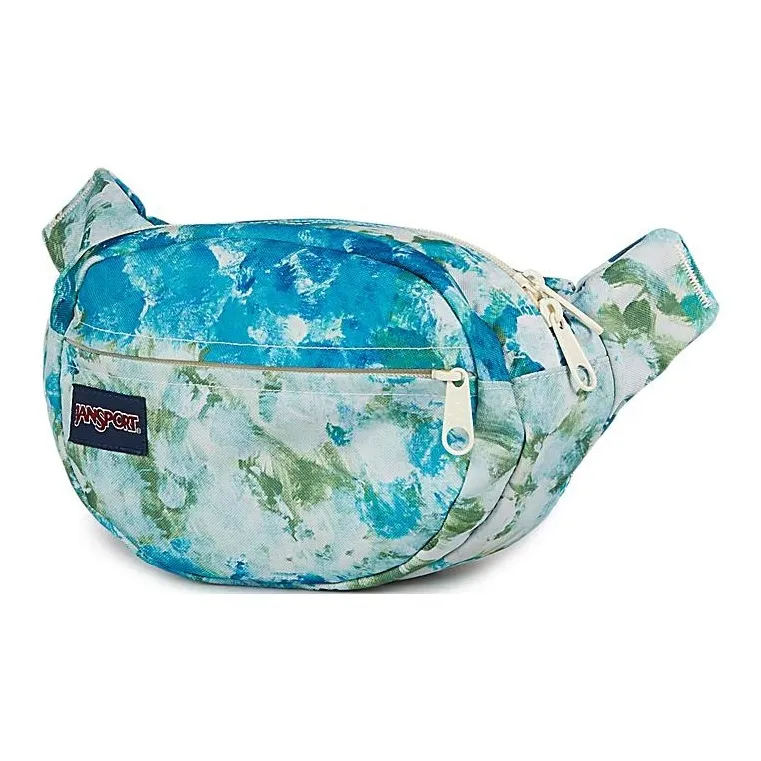JanSport Recycled Polyester Fanny Pack Unisex Green & Blue-1