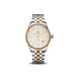 Gold Case White Dial Steel Band
