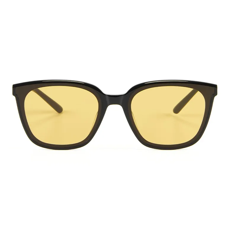 PLASTIC BRAIN Plate Frame Square Sunglasses Unisex-4