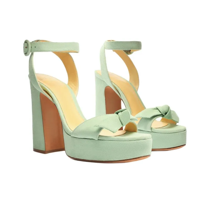 Alexandre Birman Clarita Strap Sandals 12cm Women's Green-2