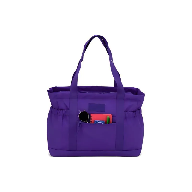 JanSport Polyester Tote Bag Shopping Bag Crossbody One Shoulder Handbags Large Size Women's Dark Purple-4
