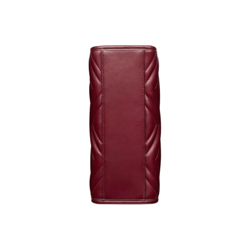 GUCCI GG Marmont Leather Tote Bag Shopping Bag Portable Crossbody Bag Shoulder Bag Women's Red-2
