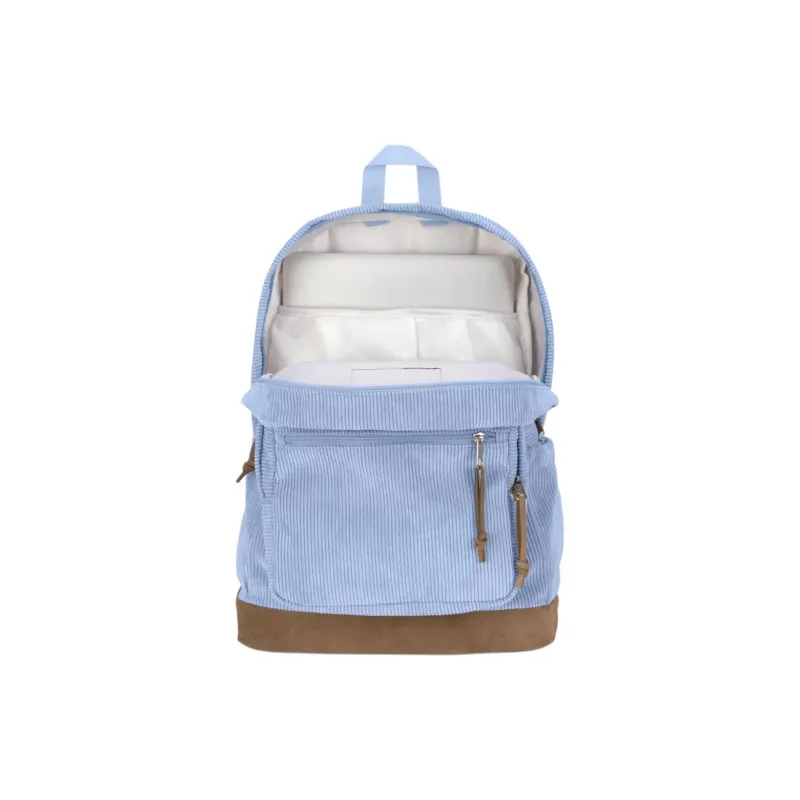 JanSport Cordura Fabric Bonded Suede Backpack Unisex Hydrangea Multicolor-3