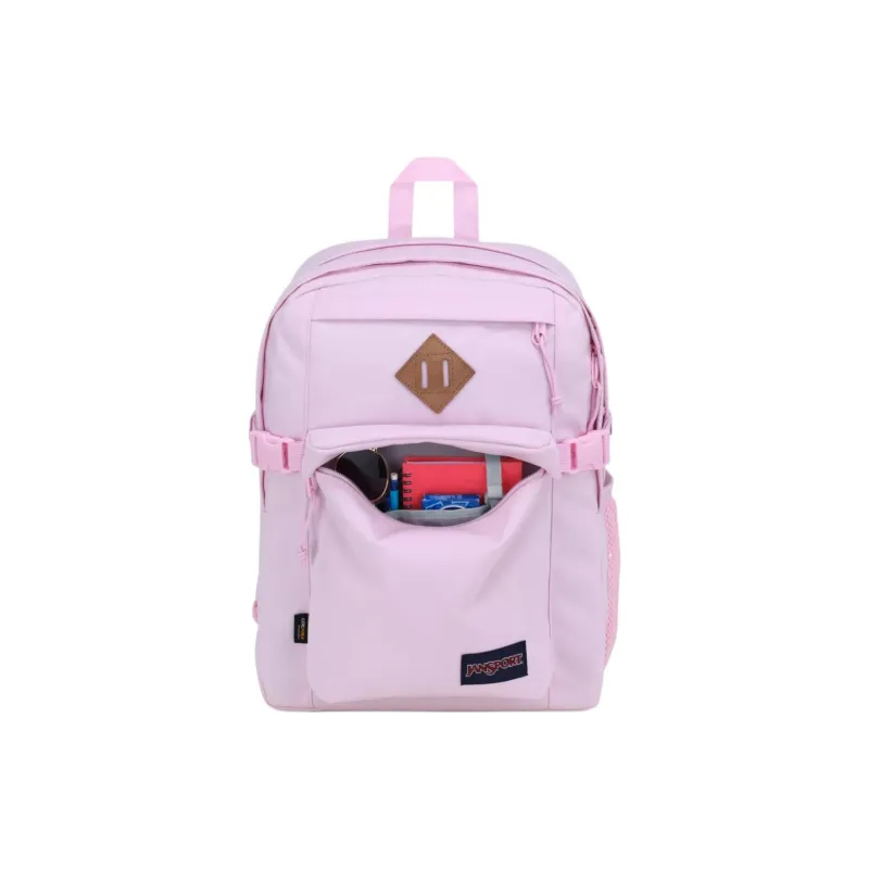 JanSport Suede Backpack Extra Large Unisex Pink-1