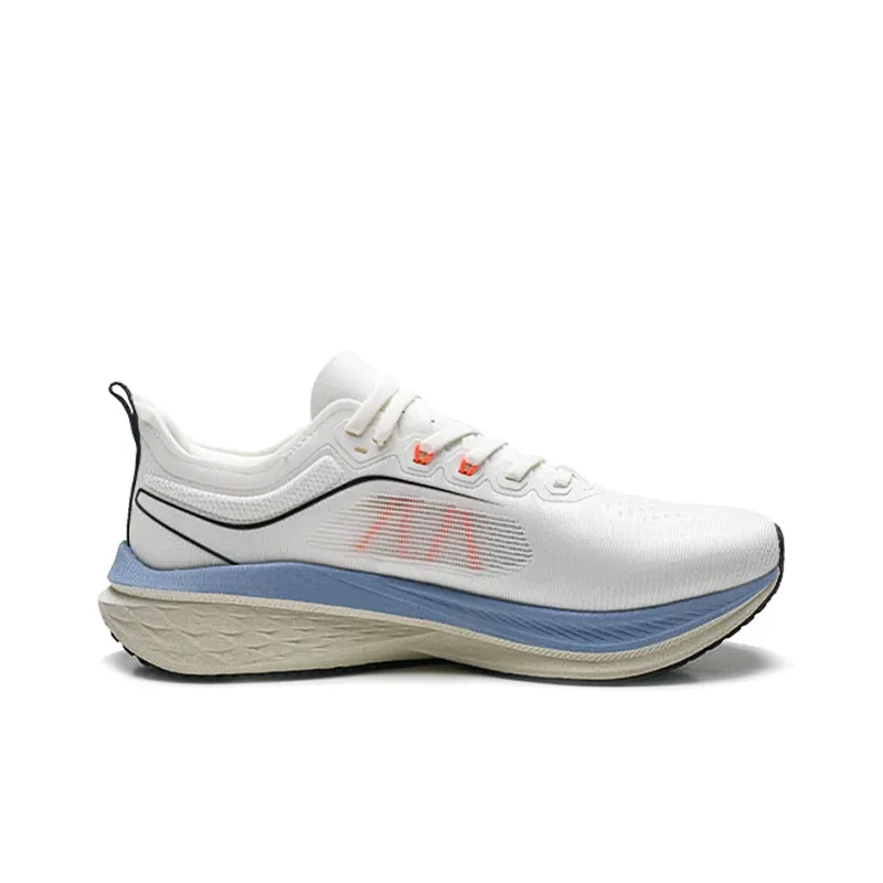 XTEP Five point Speed 2.0 Cushioning Anti Slip And Wear Resistant Low Top Running Shoes Men's White Black Blue-1