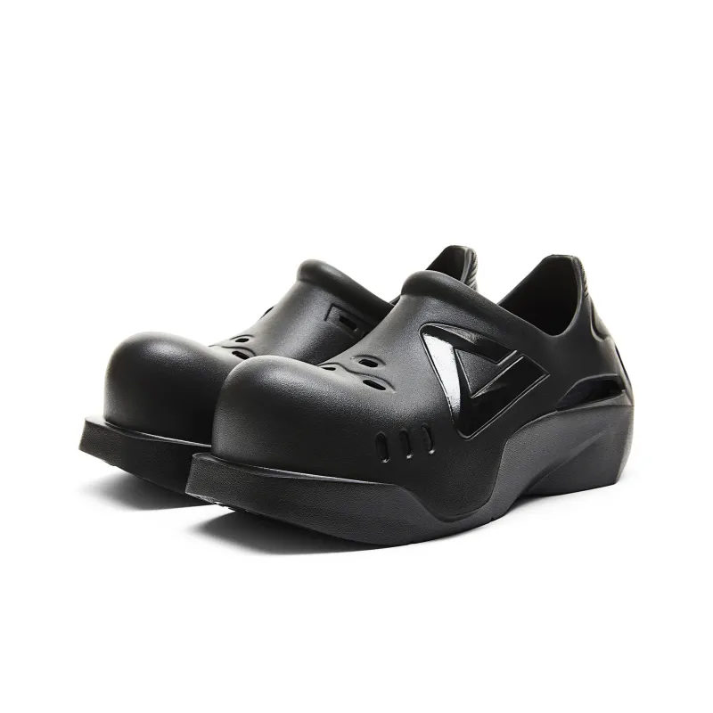 PEAK Taichi Doodle Shoes Clogs Women's All Black-2