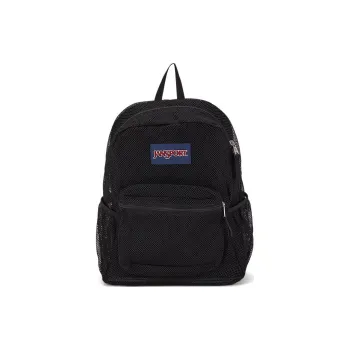 JanSport Polyester Mesh Backpack Unisex Black