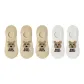 5 Pack (Beige X3+White X2)