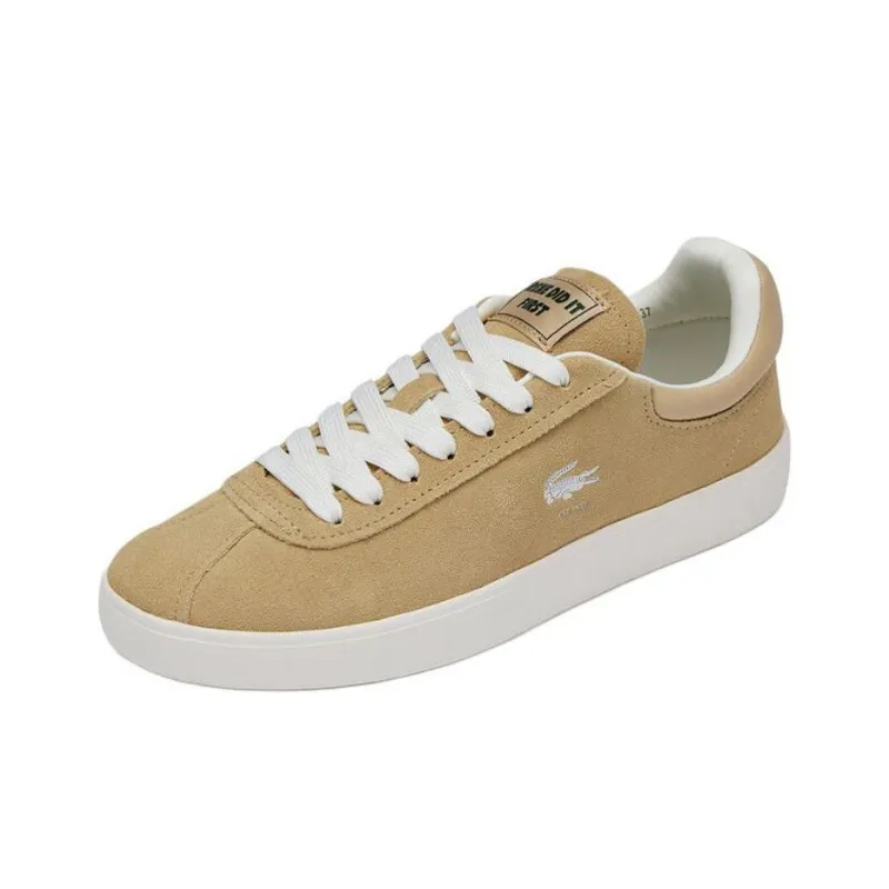 LACOSTE Low Top Skateboard Shoes Women's Light Brown-1
