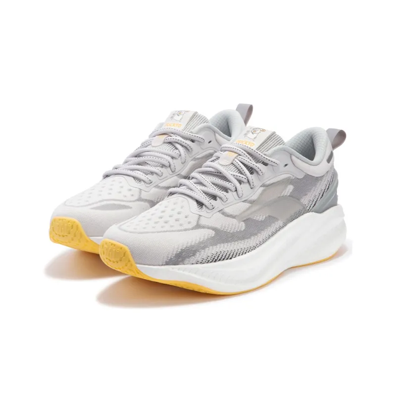 361° Anti Slip Wear Resistant Low Top Running Shoes Men's Gray-1