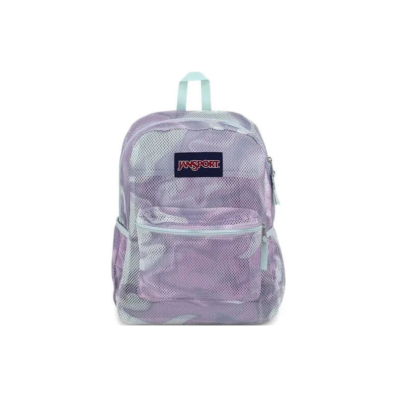 JanSport Polyester Mesh Backpack Unisex Platinum Purple-0