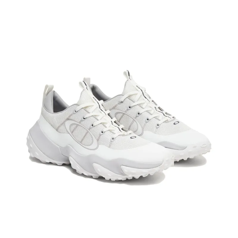 Oakley Waterproof And Breathable Low Top Golf Shoes Men's White Gray-3