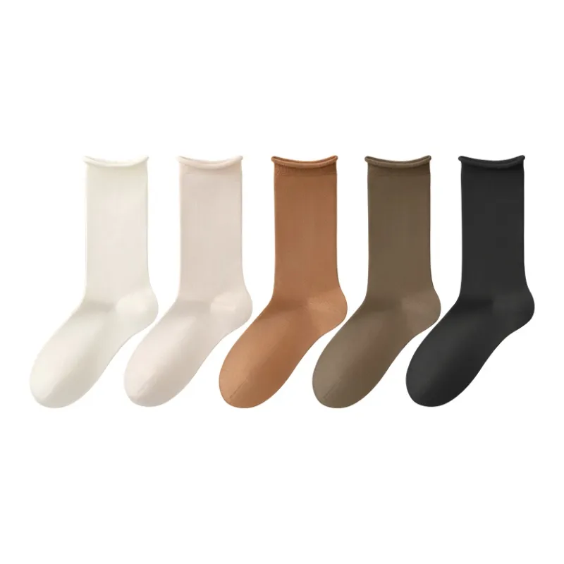 B&C.Room Mid Calf Socks Fall Winter Women's 5 Pack-27