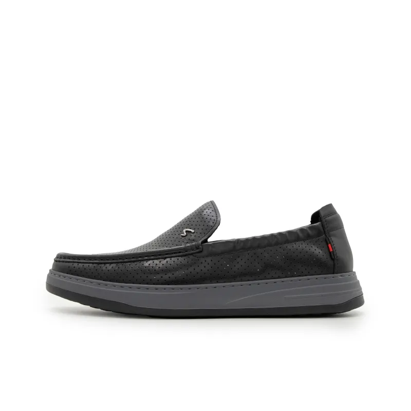 Satchi Casual Shoes Loafers Slip on Men's Black-0
