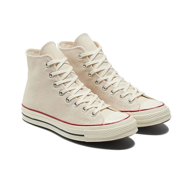 Converse Chuck 70 Anti Slip And Wear Resistant Lightweight High Top Canvas Shoes Unisex Ecru-2