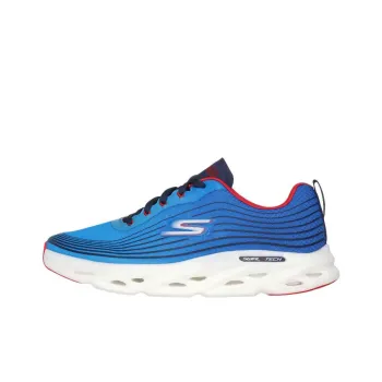 Skechers Go Run Speed Cushioning Wear Resistant Rebound Low Top Running Shoes Men's Blue