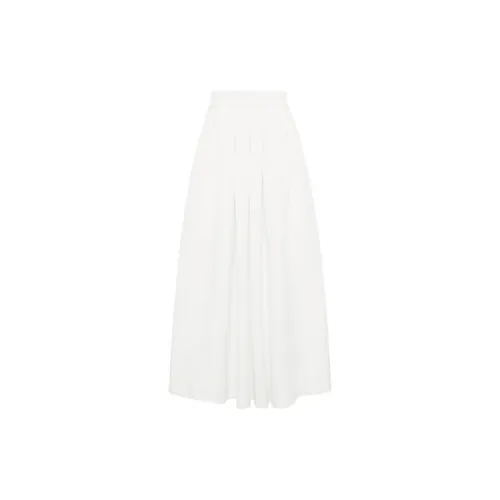 MEIYANG Casual Long Skirts Women's White