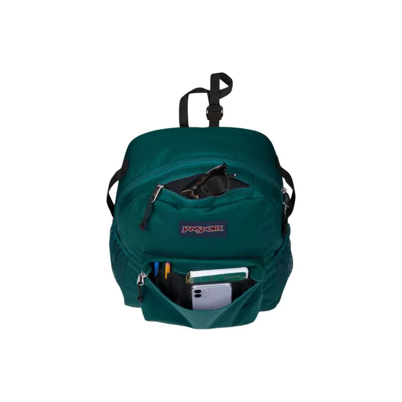 JanSport Recycled Polyester Backpack Unisex Deep Pine-5
