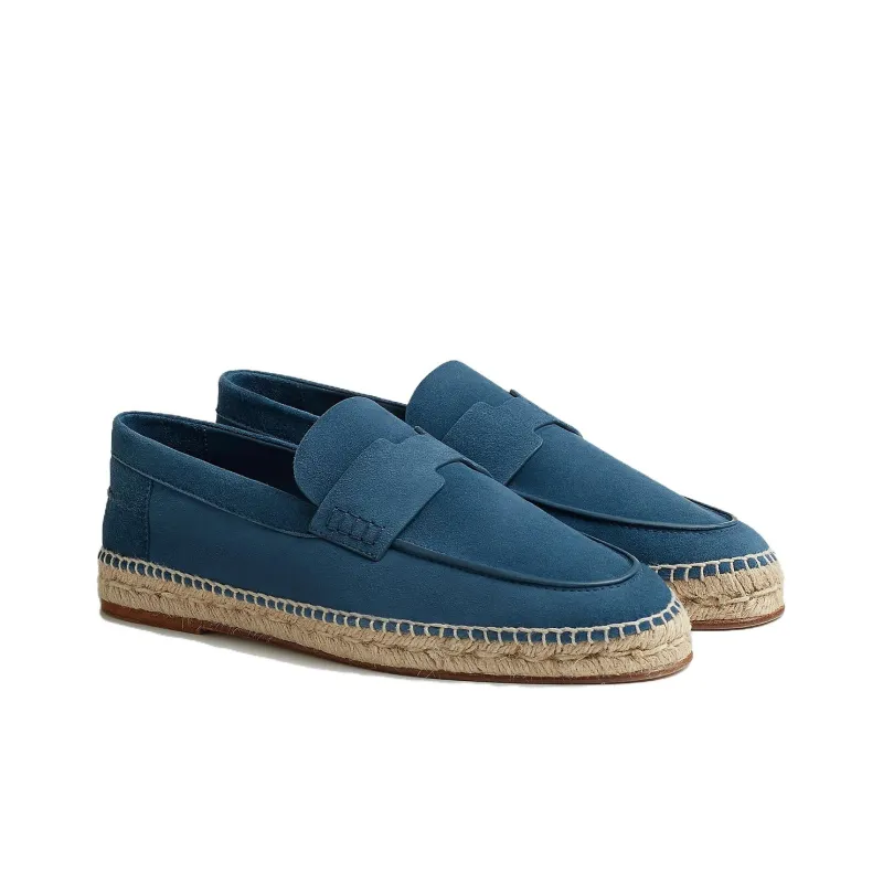 HERMES Espadrilles Men Blue-3
