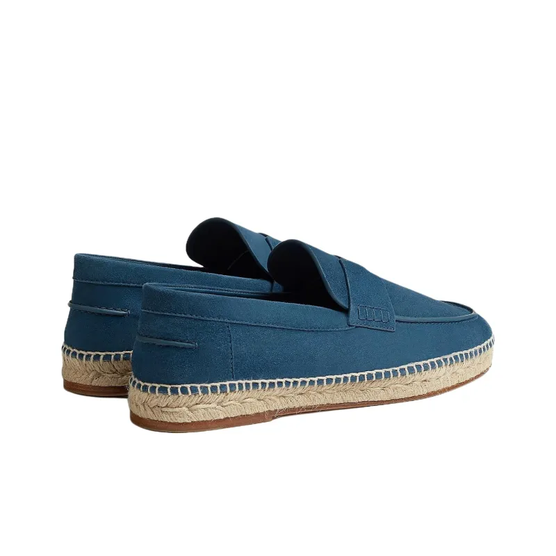 HERMES Espadrilles Men Blue-4