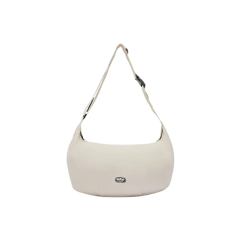 QIAODAN Polyester Shoulder Bag, Crossbody Bag Regular Unisex Birch Wood-0