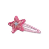 Rose Red Iridescent Stars Hair Clips