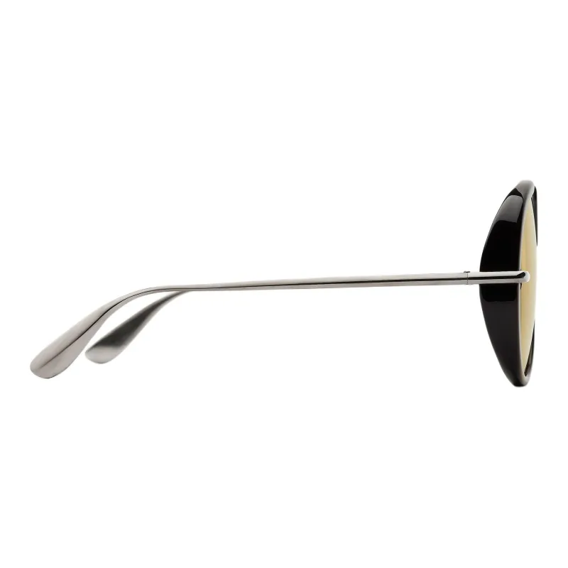 Bottega Veneta Metal Aviator Sunglasses Women's Black-1