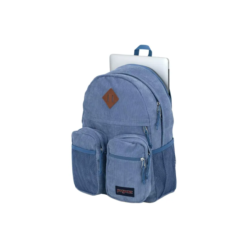 JanSport Polyester Backpack Unisex Element Blue Corduroy-4