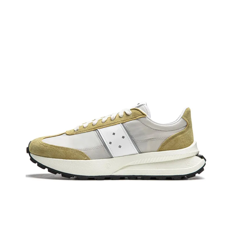 LiNing Cushioned Slip Resistant Low Top Casual Running Shoes Unisex Taupe-0