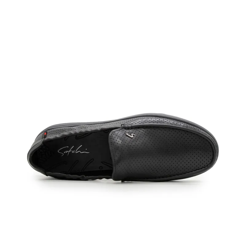 Satchi Casual Shoes Loafers Slip on Men's Black-3