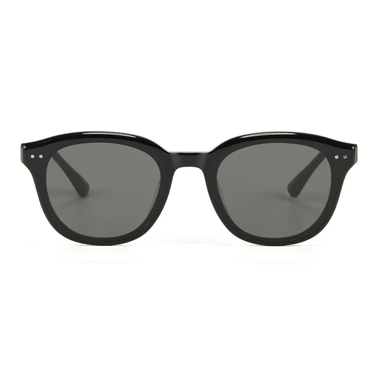 PLASTIC BRAIN Plate Frame Round Sunglasses Unisex-1