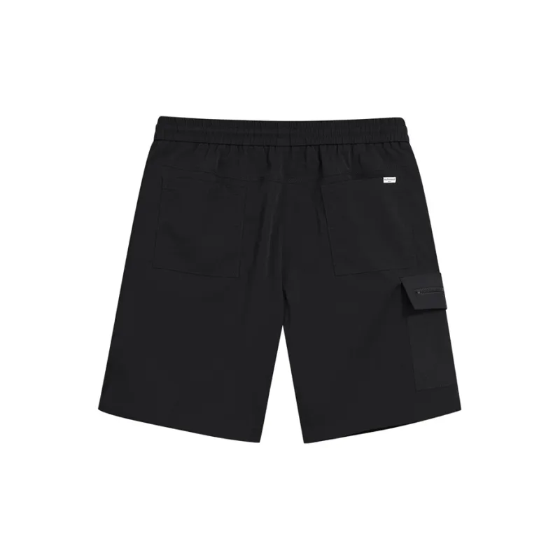 FAIRWHALE Cargo Shorts Unisex Black-1