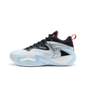 XTEP Small War 1-V2 Wear-Resistant Slip-Resistant Low-Top Basketball Shoes Men's New White/Black