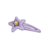 Purple Iridescent Stars Hair Clips