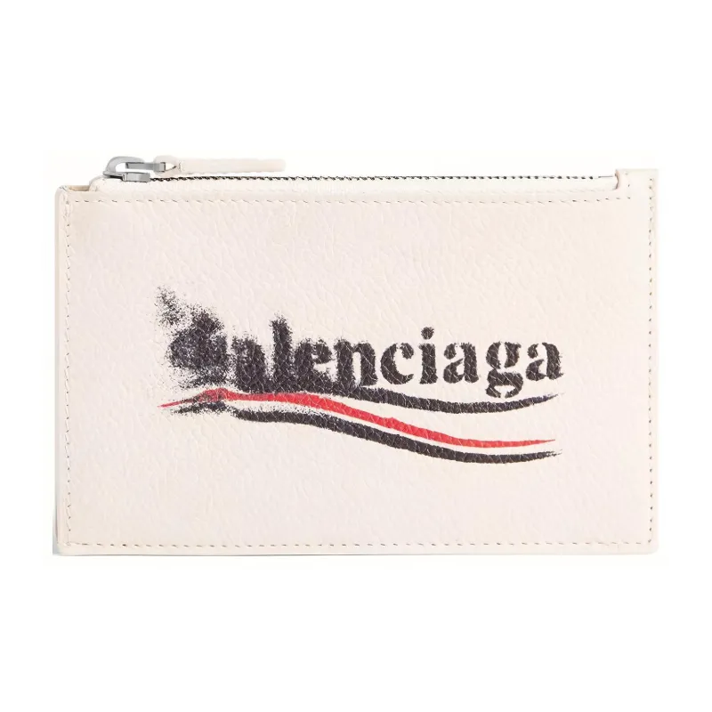 Balenciaga Logo Printed Zipped Cardholder-0