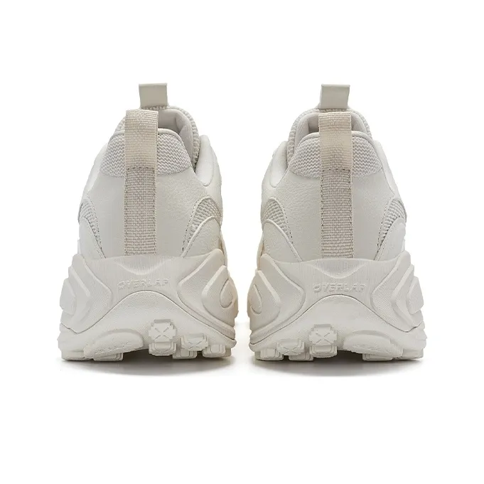 XTEP Migratory Breathable Coverage Lightweight Low-Top Casual Shoes Women's Milk Tea White-3