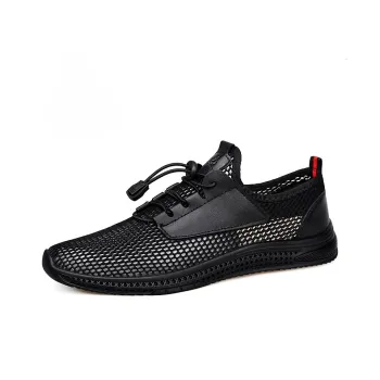AUSFAMDS Wear-Resistant Breathable Quick Dry Low-Top Casual Shoes Men's