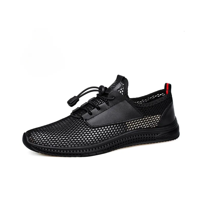 AUSFAMDS Wear-Resistant Breathable Quick Dry Low-Top Casual Shoes Men's-0