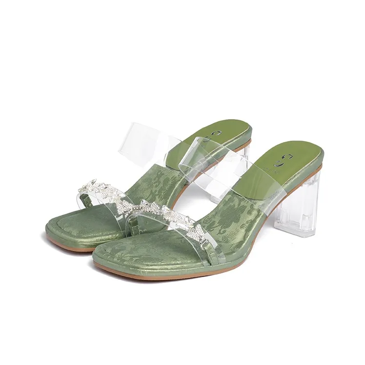 JOSINY Slide Slippers Women's Ecru, Light Pink, Green-5