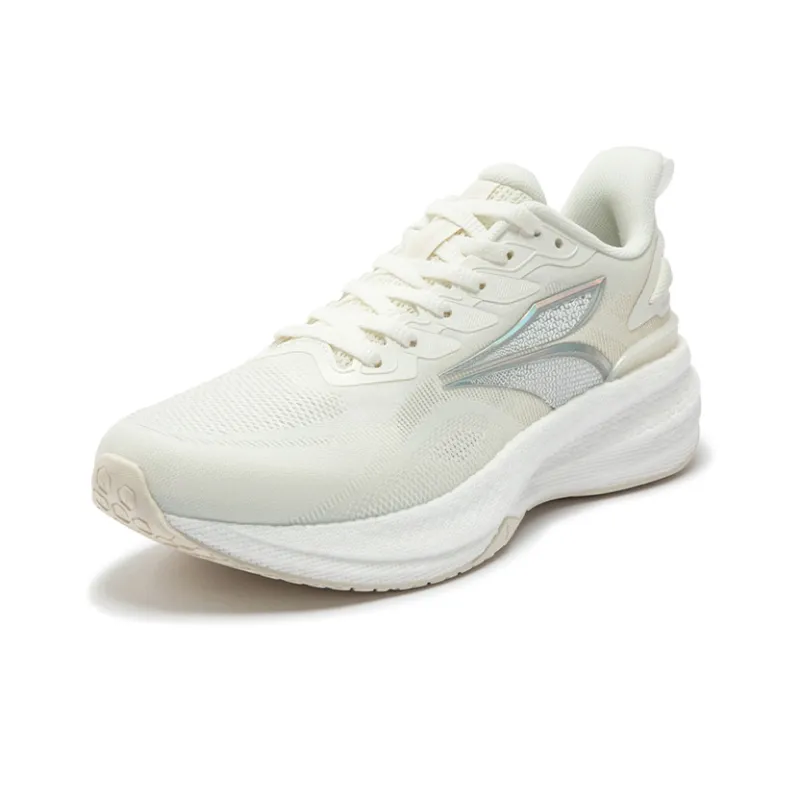 361° Cushioning Anti Slip And Wear Resistant Low Top Running Shoes Women's Feather White-1