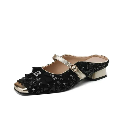 HUSSLOVE Closed Toe Slippers Women's