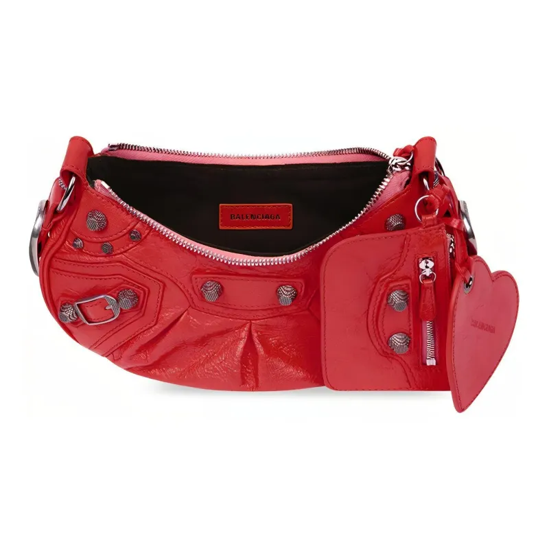 Balenciaga Le Cagole Shoulder Bag Xs Red-4