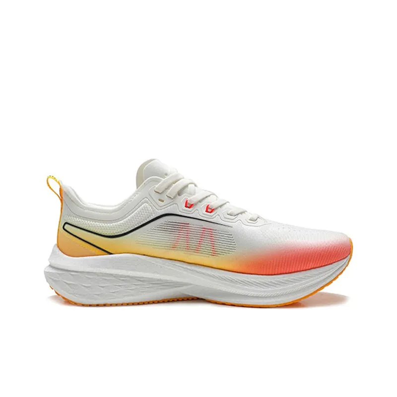 XTEP Five point Speed 2.0 Cushioned Slip Resistant Low Top Casual Running Shoes Men's White Red-1