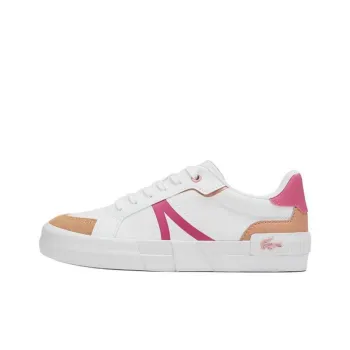LACOSTE L004 Low-Top Skateboard Shoes Women's Pink